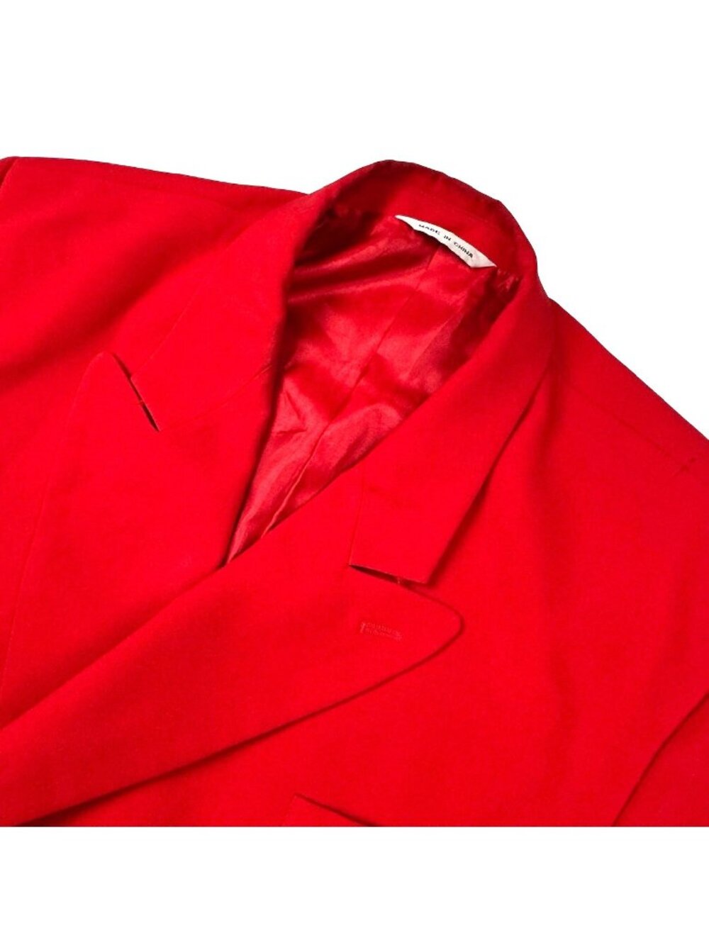 Falcone Men’s Double Breasted Polyester Blazer Jacket Red • 44R